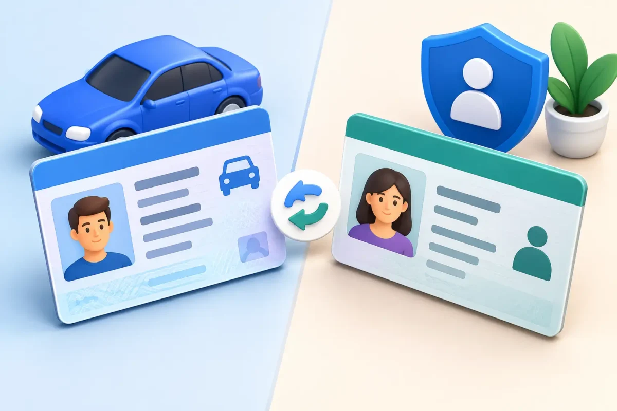 Driver License and ID Card Difference Explained